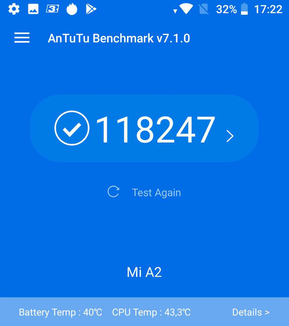 Mi A2 AnTuTU